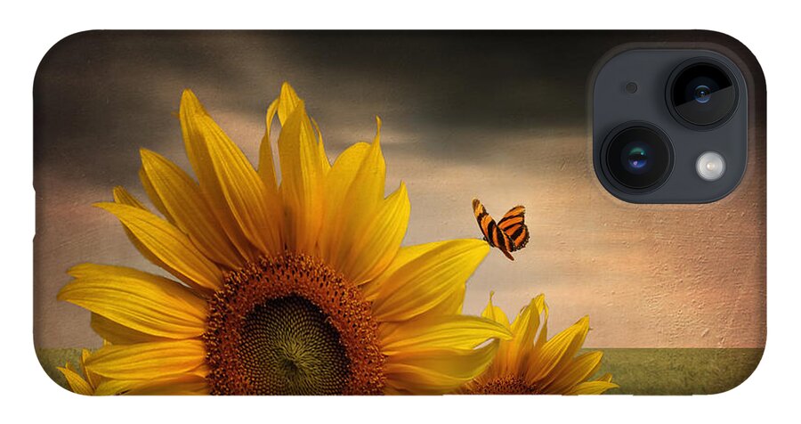 Sunflower iPhone 14 Case featuring the photograph Trinity by Lourry Legarde