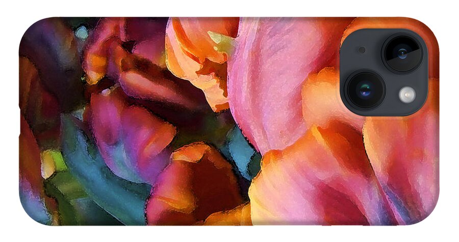 Flower iPhone 14 Case featuring the photograph Parrot Tulip 01 by Ann Bridges