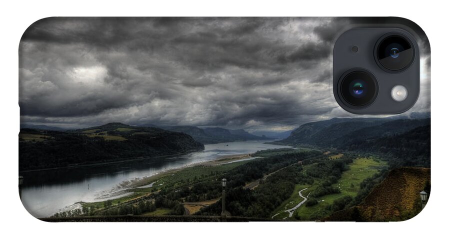 Hdr iPhone 14 Case featuring the photograph Vista House View by Brad Granger