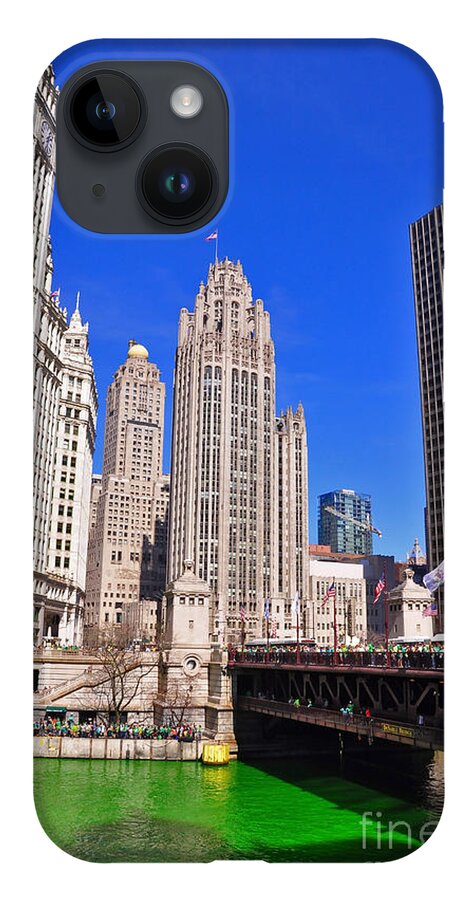 Wrigley Tower Chicago iPhone Case featuring the photograph Wrigley Tower by Dejan Jovanovic