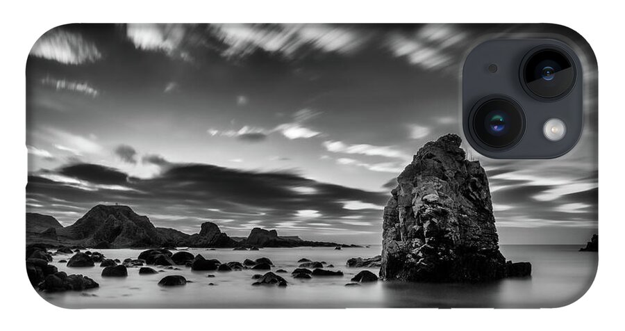 Ballintoy iPhone 14 Case featuring the photograph Ballintoy Sea Stack by Nigel R Bell
