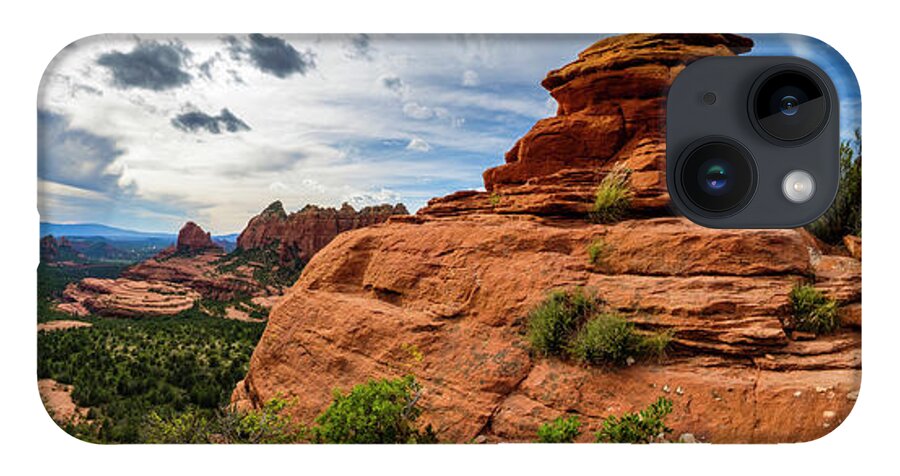 Arizona iPhone 14 Case featuring the photograph Beautiful Sedona Panorama by Raul Rodriguez