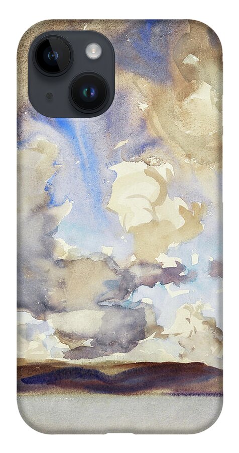 Clouds iPhone 14 Case featuring the painting Clouds by John Singer Sargent