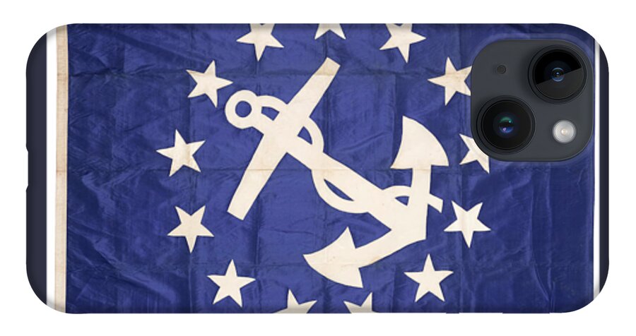Flags From J.p. Morgan's Steam Yacht(s) Corsair 3 iPhone 14 Case featuring the painting Corsair by MotionAge Designs