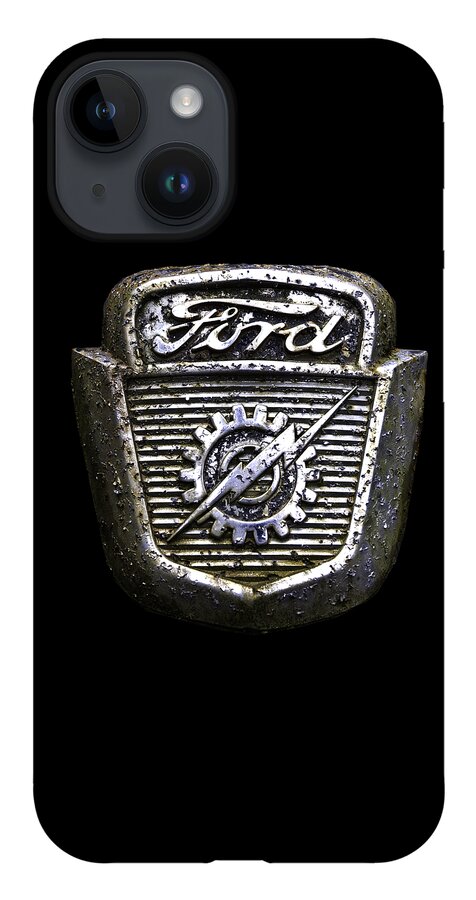Ford iPhone 14 Case featuring the photograph Ford Emblem by Debra and Dave Vanderlaan