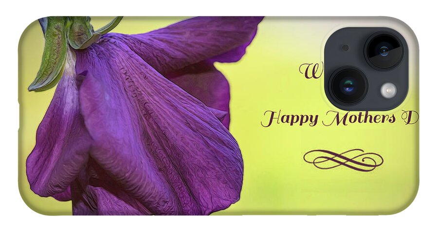 Pansy iPhone 14 Case featuring the photograph Happy Mothers Day #1 by Cathy Kovarik