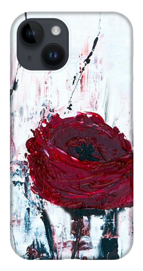 Ann iPhone Case featuring the painting Impressionist Floral B8516 by Mas Art Studio