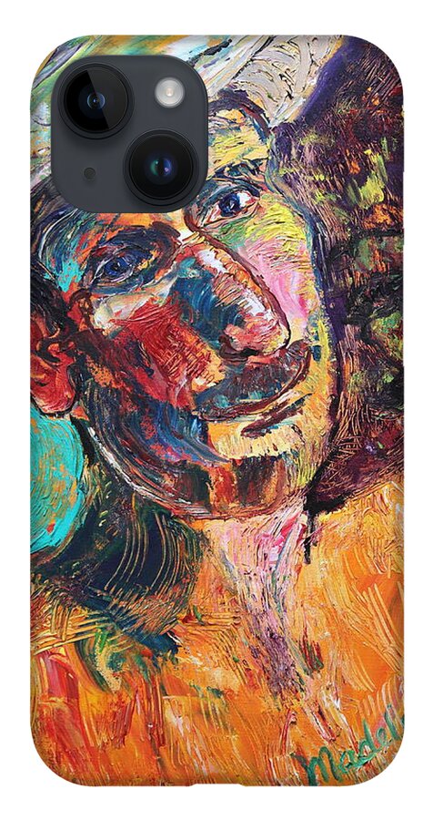 Portrait iPhone Case featuring the painting Man in the sun by Madeleine Shulman