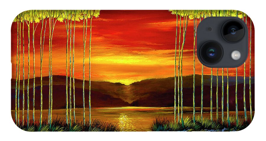 Landscape iPhone 14 Case featuring the painting Mutual Understanding by Ford Smith