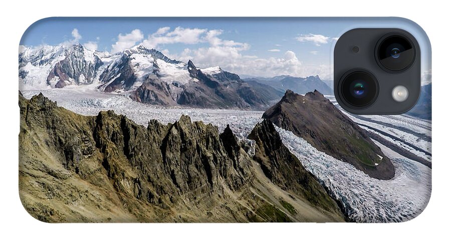 Kennicott Glacier iPhone 14 Case featuring the photograph Packsaddle Island by Fred Denner