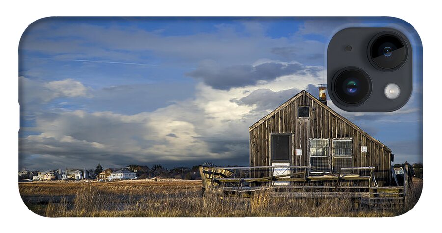 Plum iPhone 14 Case featuring the photograph Plum Island Shack by Rick Mosher