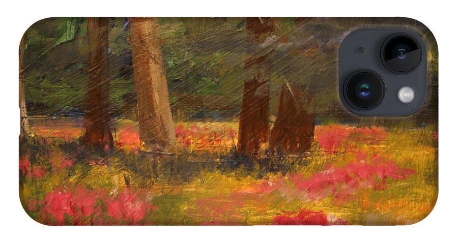 Poppy Painting iPhone Case featuring the painting Poppy Meadow by Julie Lueders 