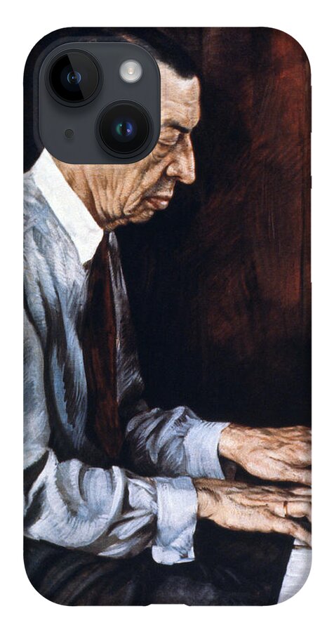 19th Century iPhone 14 Case featuring the painting Sergei Rachmaninoff #2 by Granger