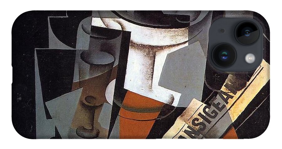 Still Life With Newspaper - Juan Gris 1916 Synthetic Cubism iPhone Case featuring the painting Still Life with Newspaper by Juan Gris