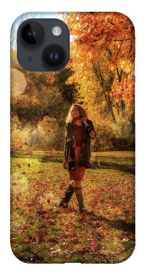 Autumn iPhone Case featuring the photograph The day in October by Lilia D