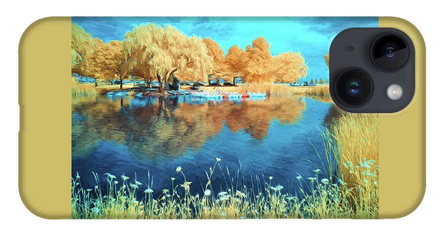 Painterly iPhone 14 Case featuring the photograph The Lagoon - 1 #1 by John Roach