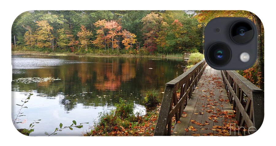 Arcadia Rhode Island iPhone 14 Case featuring the photograph The Paths of Arcadia in Autumn by Leslie M Browning