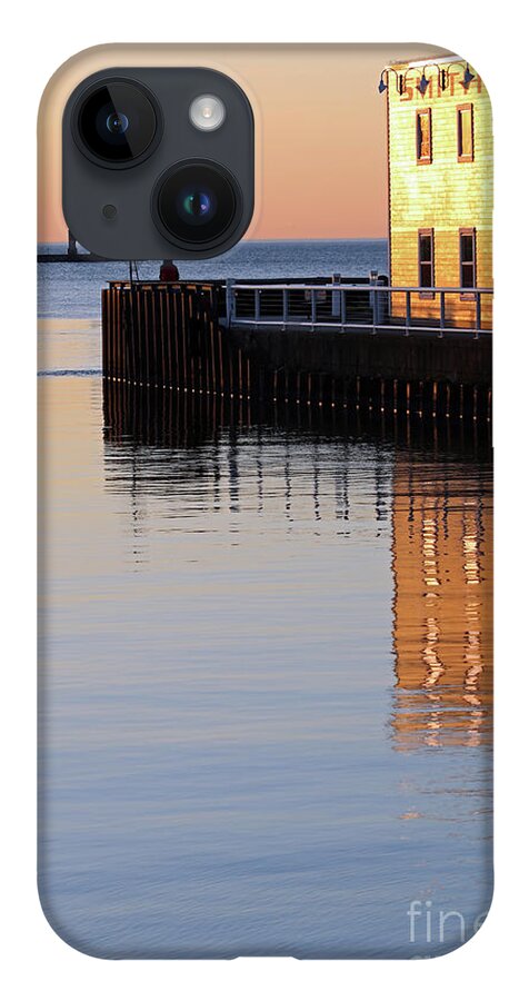 Port Washington iPhone 14 Case featuring the photograph Time to reflect by Eric Curtin