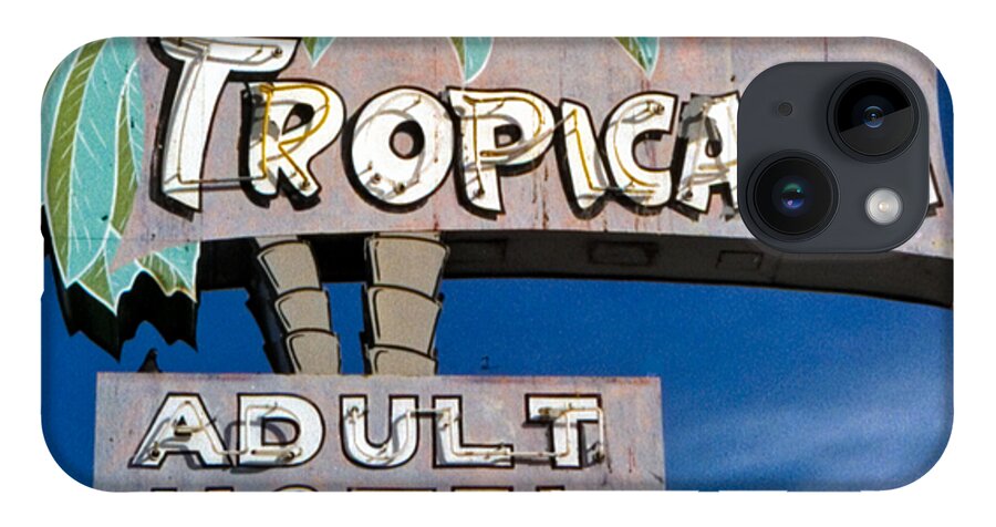 Hotel Sign iPhone 14 Case featuring the photograph Tropicana by Matthew Bamberg