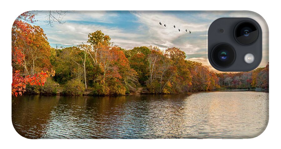 Park iPhone 14 Case featuring the photograph Trout Pond by Cathy Kovarik