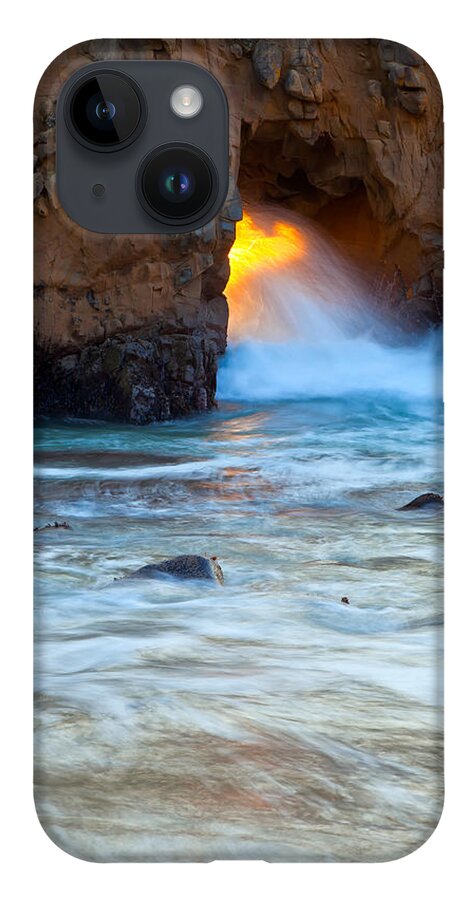 Landscape iPhone 14 Case featuring the photograph Water and Fire by Jonathan Nguyen
