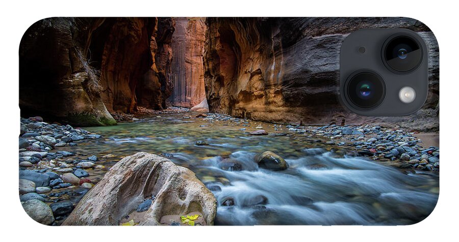 Utah iPhone 14 Case featuring the photograph Zion Narrows by Wesley Aston