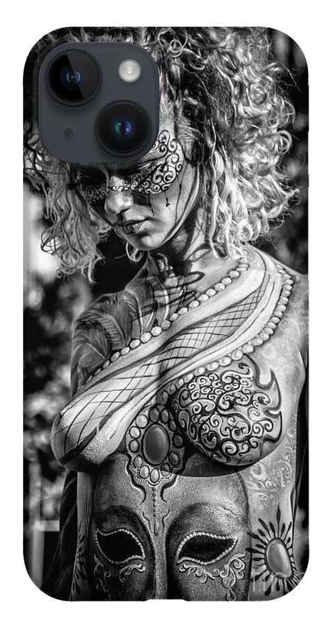 Bodypainting iPhone 14 Case featuring the photograph Bodypainting by Traven Milovich