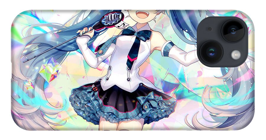 Vocaloid iPhone 14 Case featuring the digital art Vocaloid #171 by Super Lovely