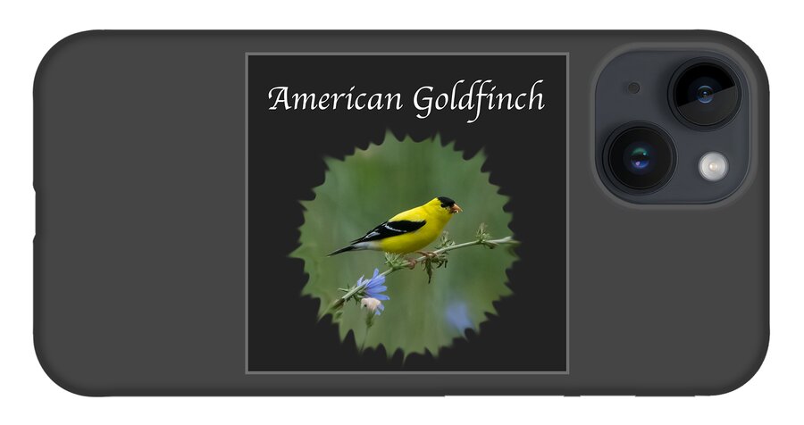 American Goldfinch iPhone 14 Case featuring the photograph American Goldfinch by Holden The Moment