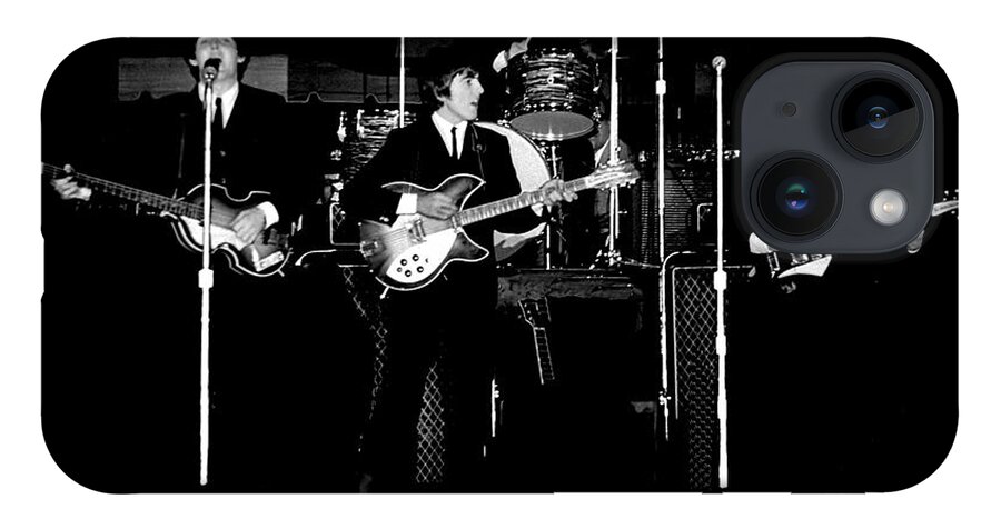 Beatles iPhone Case featuring the photograph Beatles In Concert 1964 by Larry Mulvehill