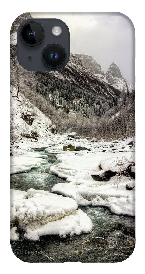 Alaska iPhone 14 Case featuring the photograph Freeze-up at Dan Creek by Fred Denner