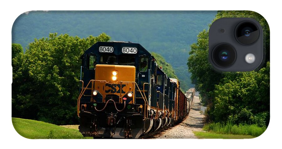Train iPhone 14 Case featuring the photograph Freight Train by Kenny Glover