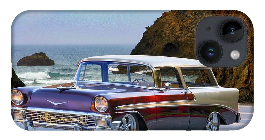 Auto iPhone Case featuring the photograph 1956 Chevrolet Nomad Wagon by Dave Koontz