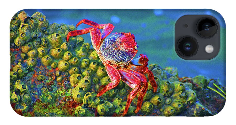 Crabs iPhone Case featuring the digital art 37- The Precipice by Joseph Keane