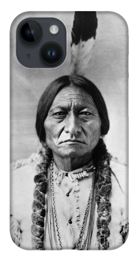 19th Century iPhone 14 Case featuring the photograph Sitting Bull 1834-1890 #3 by Granger