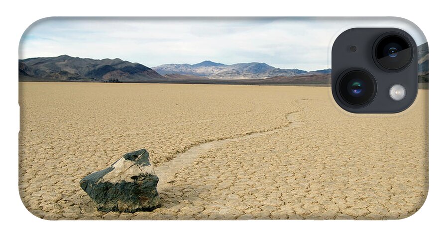 Death Valley iPhone 14 Case featuring the photograph Death Valley Racetrack #6 by Breck Bartholomew