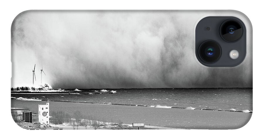 Lake Erie iPhone 14 Case featuring the photograph Snowvember #7 by Dave Niedbala