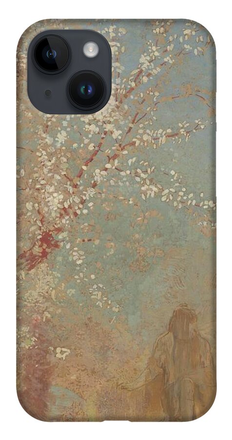 The Red Tree 1905 Odilon Redon (1840 - 1916) iPhone 14 Case featuring the painting The Red Tree by Odilon Redon