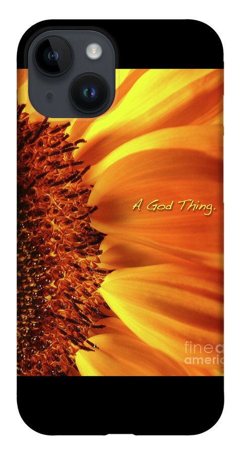 Sun Flowers iPhone 14 Case featuring the photograph A God Thing-2 by Shevon Johnson