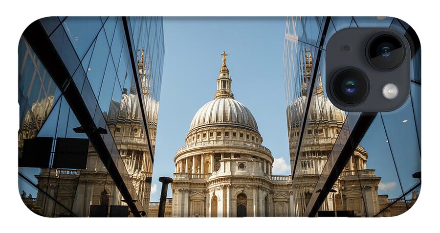 St Paul's iPhone 14 Case featuring the photograph A Reflection on St' Paul's by Rick Deacon