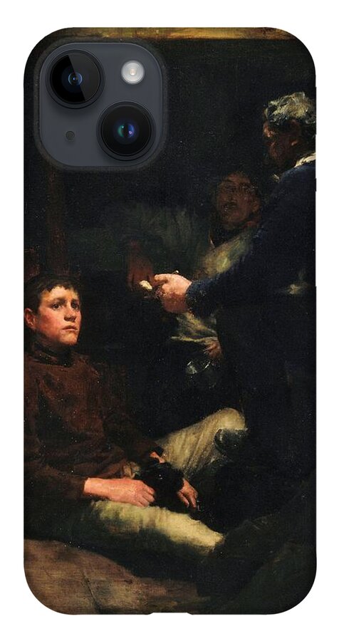 Henry iPhone Case featuring the painting A Sailors Yarn by Henry Scott Tuke