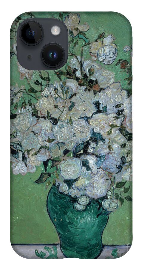 Vase iPhone 14 Case featuring the painting A Vase of Roses by Vincent van Gogh