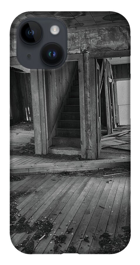 Bw Photography iPhone 14 Case featuring the photograph Abandoned #1 by Bonnie Bruno