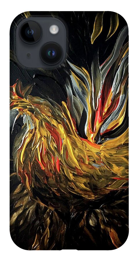 Abstract iPhone 14 Case featuring the painting Abstract Gayu by Michelle Pier