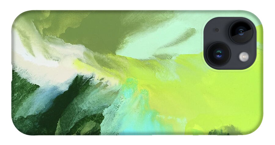 Fluid iPhone 14 Case featuring the painting Abundant by Linda Bailey