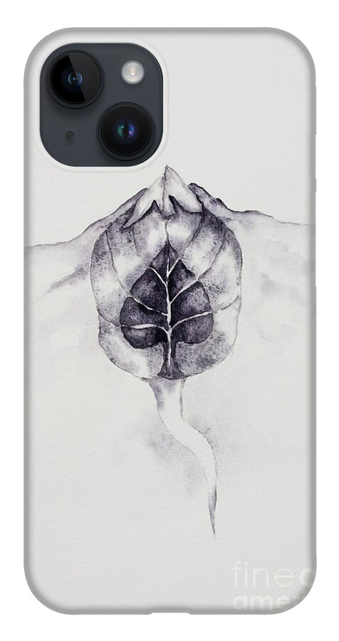 Ace Of Spades iPhone 14 Case featuring the painting Ace of Spades by Srishti Wilhelm