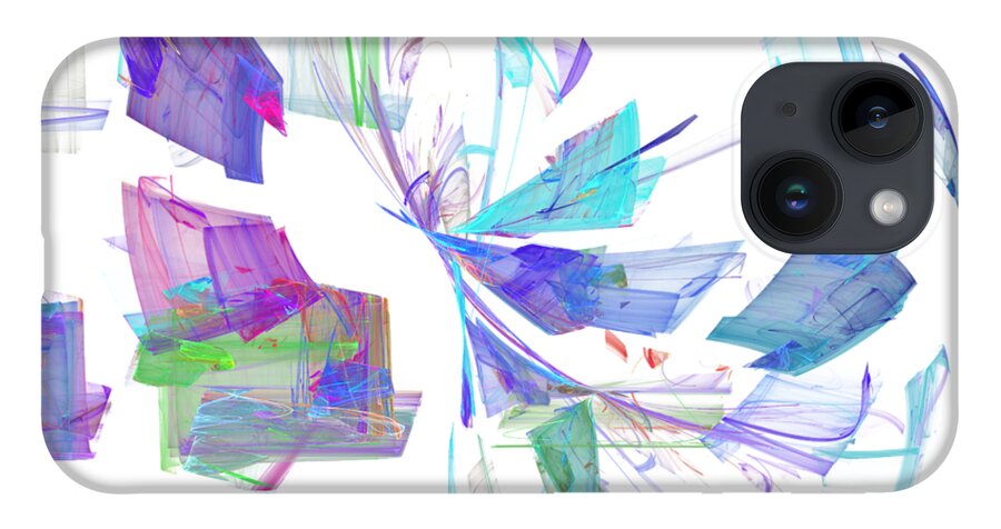 Pastel iPhone 14 Case featuring the digital art Action in Pastel by Ilia -
