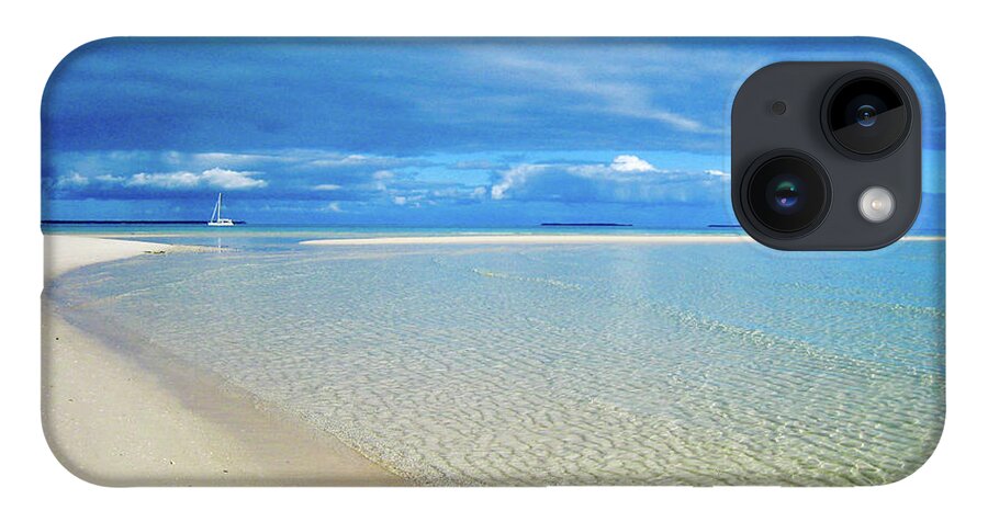 Beach iPhone 14 Case featuring the photograph ADAGIO alone in Ouvea, South Pacific by Dorothy Darden