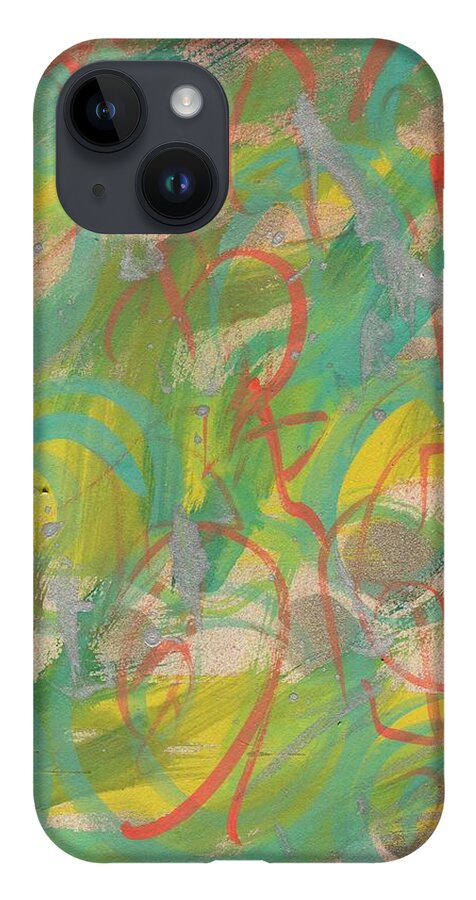 Modern iPhone 14 Case featuring the painting Adventure No.1 by Hew Wilson