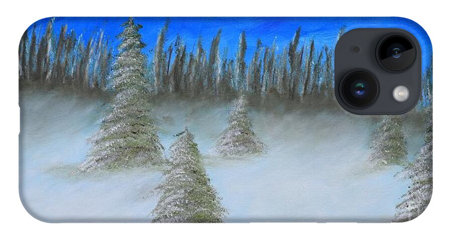  iPhone 14 Case featuring the painting After the Snowstorm by Barrie Stark